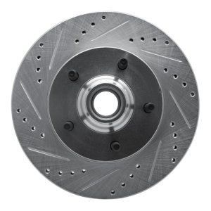 Ford F-150 Brake Rotor (1) - Front Left - R1 Concepts - Drilled & Slotted - Silver - `00-`04 Ford F-150 Brake Rotor (1) - Front Left - R1 Concepts - Drilled & Slotted - Silver - `00-`04